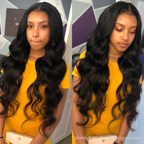 Real Virgin Human Hair Unprocessed Body Wave Extensions With Thick Ends Brazilian Human Hair Cuticle Aligned Bundle